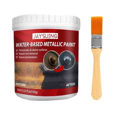CEHVOM Metal Rust Remover, Water-based Metal Paint Rust Inhibitor, Multi-purpose Anti-rust Automotive Paint Primers, Automotive Anti-rust Paint, With Brush 100ml Clearance
