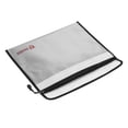 thumbnail image 2 of Graflsoa Fireproof Document Pouch - Heat Resistant, Waterproof, Explosion-Proof Storage for Valuables, 15" x 11", Silver, Horizontal Design, 2 of 6
