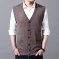 thumbnail image 3 of Sweater Mens Thick Embroide Sweater Cardigan Mens Tan Sweater Cardigan Pattern Pullover Sweater Men Mens Ski Sweaters Pullovers Long Cardigans for Men with Pockets Sweaters Packs Thanksgiving Sweaters, 3 of 3