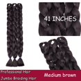 thumbnail image 2 of Ombre Jumbo Braiding Hair Extensions High Temperature Synthetic Twist Hair Multiple Colored Hair, 2 of 5