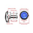 thumbnail image 4 of TopOne Motorcycle LCD Digital Meter Multi‑Functional Odometer Speedometer Tachometer RPM Fuel Level Gauge MPH KM/H, 4 of 9