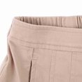 thumbnail image 4 of Bienzoe Jupe Plissée en Coton Extensible pour Uniforme Scolaire de Fille Kaki 14, 4 of 6