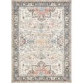 thumbnail image 3 of 6x9 Area Rug Living Room Rugs -Soft Machine Washable Oriental Vintage Floral Distressed Rug Large Indoor Floor Carpet for Bedroom Under Dining Table Home Office Decor - Multi, 3 of 7