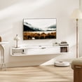 thumbnail image 2 of HOMCOM 55" Floating TV Stand, Wall Mounted Media Console, White, 2 of 10