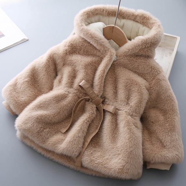 RXIRUCGD Manteau à Manches Longues pour Enfants à Col Rond, Bas à Manches Longues en Peluche ( Kaki, Taille : 1 An )