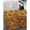 thumbnail image 3 of Ahgly Company Tapis d'Intérieur Lavable en Machine Carré Marron Selle, 8 Pieds Carré, 3 of 7