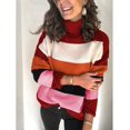 thumbnail image 1 of REDHOTYPE Pull Tricoté pour Femmes, Blouse Ample à Col Haut, Grande Taille, 1 of 1