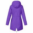 thumbnail image 2 of Veste de Pluie Imperméable pour Femmes, Coupe-Vent, Grande Taille, 2 of 3