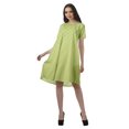 thumbnail image 4 of Moomaya Printed Loose A-Line Dress With Pockets Short Sleeve Dresses Women, 4 of 4