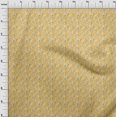 thumbnail image 4 of oneOone Cotton Jersey Yellow Fabric Text Sewing Craft Projects Fabric Prints By Yard 58 Inch Wide, 4 of 5