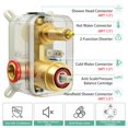 thumbnail image 5 of SR SUN RISE Shower Faucet - 16 Inch Multifunctional High Pressure Shower Head System with Handheld Shower Head Fixtures - Valve Included - Brushed Gold, 5 of 5