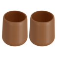 thumbnail image 1 of Unique Bargains 2 Pcs Silicone Fishing Rod Butt Cushion Protector Cap, Small, Brown, 1 of 7