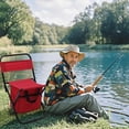 thumbnail image 3 of Chaise Pliante Confortable en Métal avec Sac de Rangement Portable pour la Pêche, le Camping, les Activités de Plein Air, 3 of 3