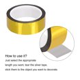 thumbnail image 4 of Unique Bargains Gold Tone Metalized Tape 1.2 Inch x 55 Yards Decor Tape for DIY, 4 of 6