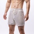 thumbnail image 1 of Styesk Mens Shorts Man Solid-Color Casual Sports Breathable Running Training Drawstring Pocket Shorts, 1 of 6