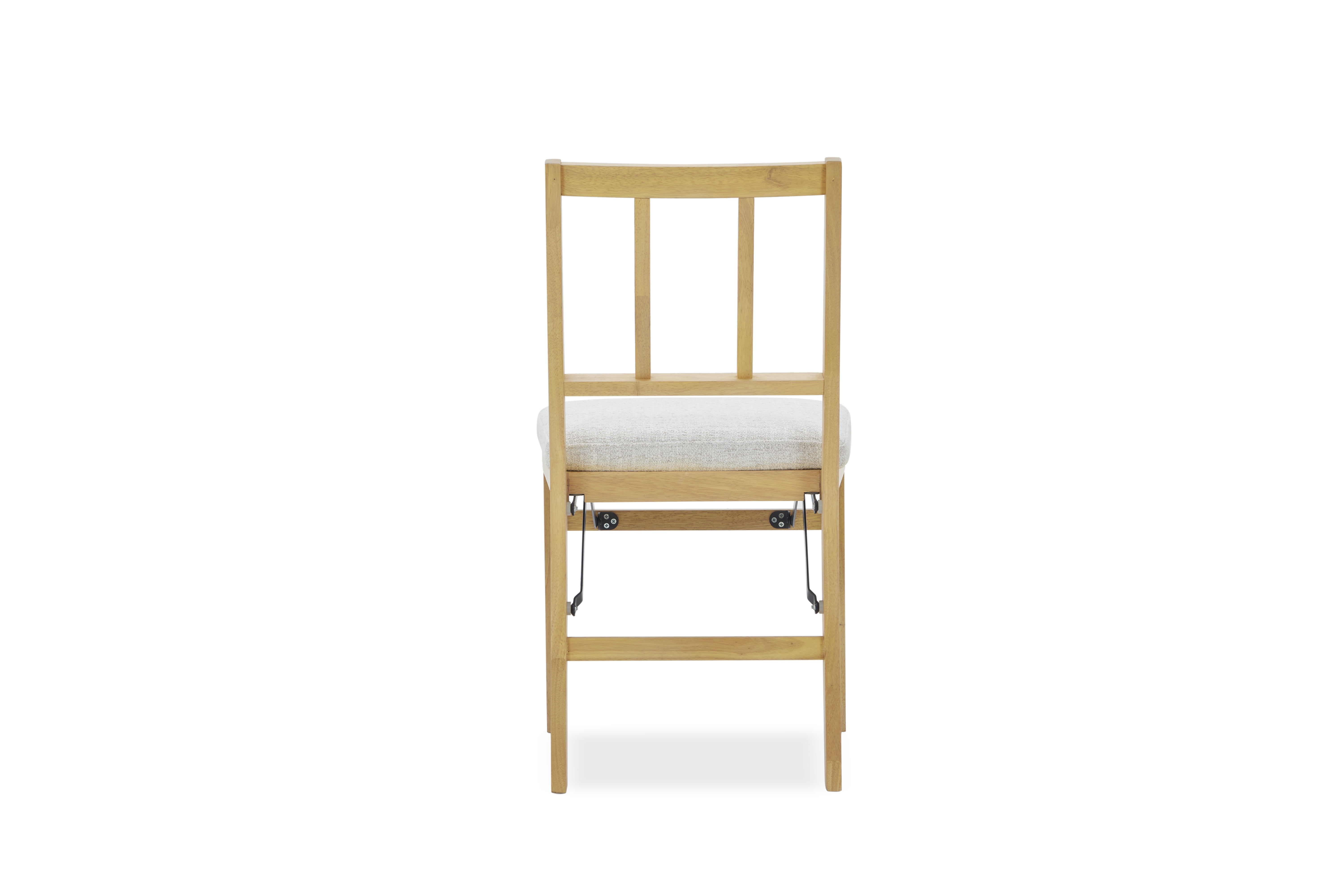 Mainstays Basic Folding  Fabric Chair 2PK-Wheat