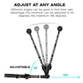 thumbnail image 3 of yeacher Black Golf Swing Trainer for Forearm Rotation, Shoulder Turn & Wrist Hinge Practice, Adjustable Length 31.1-43.3in, Lightweight 400g, Includes 1 Training Aid, 3 of 7
