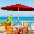 thumbnail image 4 of Dvkptbk 8.8ft Beach Umbrella for Sand, Outdoor Portable Patio Umbrella Replacement Canopy for 8 Ribs, 4 of 5