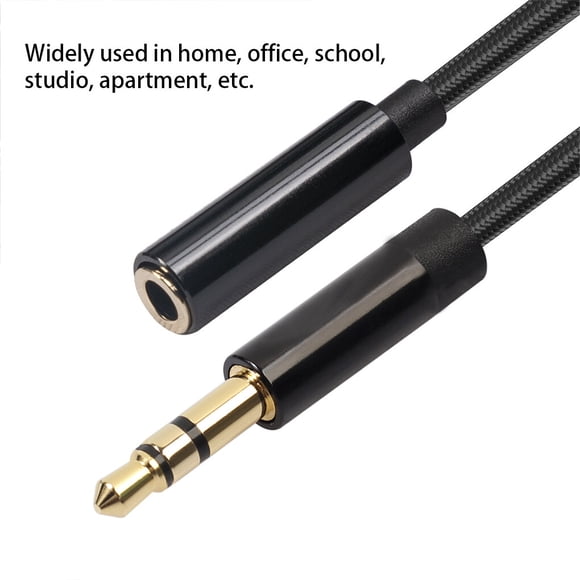 Rallonge Audio Portable pour Ordinateur Portable Téléphone Tablette Câble d'Extension Câble 3,5 mm Adaptateur Mâle vers Femelle Connecteur de Conversion Équipement Audio 5 m