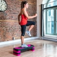 thumbnail image 4 of PRISP Adjustable Aerobic Stepper 78cm, 3 Levels (4''/6''/8'') Exercise Step Platform for Home Gym and Fitness Training, 4 of 8