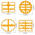thumbnail image 4 of Cookie Mold Cooking Plastic Biscuit Form Mould Kitchen Mold Good Wishes Baking Maker with Good Wishes, 4pcs, 4 of 8