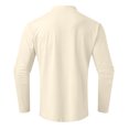 thumbnail image 3 of zanvin Chandail à Col Roulé Demi-Manches Longues pour Hommes, Basique, Ajusté, Beige, P, 3 of 5