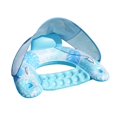 thumbnail image 1 of HILABEE Pool Float with Canopy with Cup Holder Compact Lounger for Lake Summer Beach blue, 1 of 9