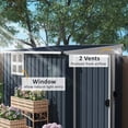 thumbnail image 4 of Outsunny 4' x 8' Metal Tool Shed, Outdoor Shed with Window and 2 Vents, 4 of 10