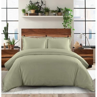 1200 TC 100% Egyptian Cotton Duvet Cover Zipper Closur Ultra Soft Durable and Fade Resistant