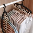 thumbnail image 1 of Birdeem Multi-Hook Clothes Hanger, 11-Hole Space Saving Garment Organizer for Dorm Closet Storage, Heavy Duty Plastic Hanging Rack with Vertical & Horizontal Drying, 1 of 8