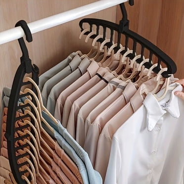 Sentmoon Clothes Hangers Plastic Hangers Multifunctional 11-Hole Hanger 11 Hole Multifunctional Clothes Hanger Dormitory Home Use Clothes Hanger Bedroom Wardrobe Storage