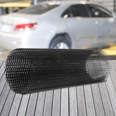 BRIGHTFUFU Grill Net Black Car Grill Mesh Aluminum Alloy 1Set Vehicle Protection