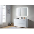 thumbnail image 4 of Vanity Art 48 Inches Single Sink Floor Mounted Bathroom Vanity Set 2 Drawers Storage Cabinet with White Engineered Top Undermount Rectangle Sink, 4 of 8