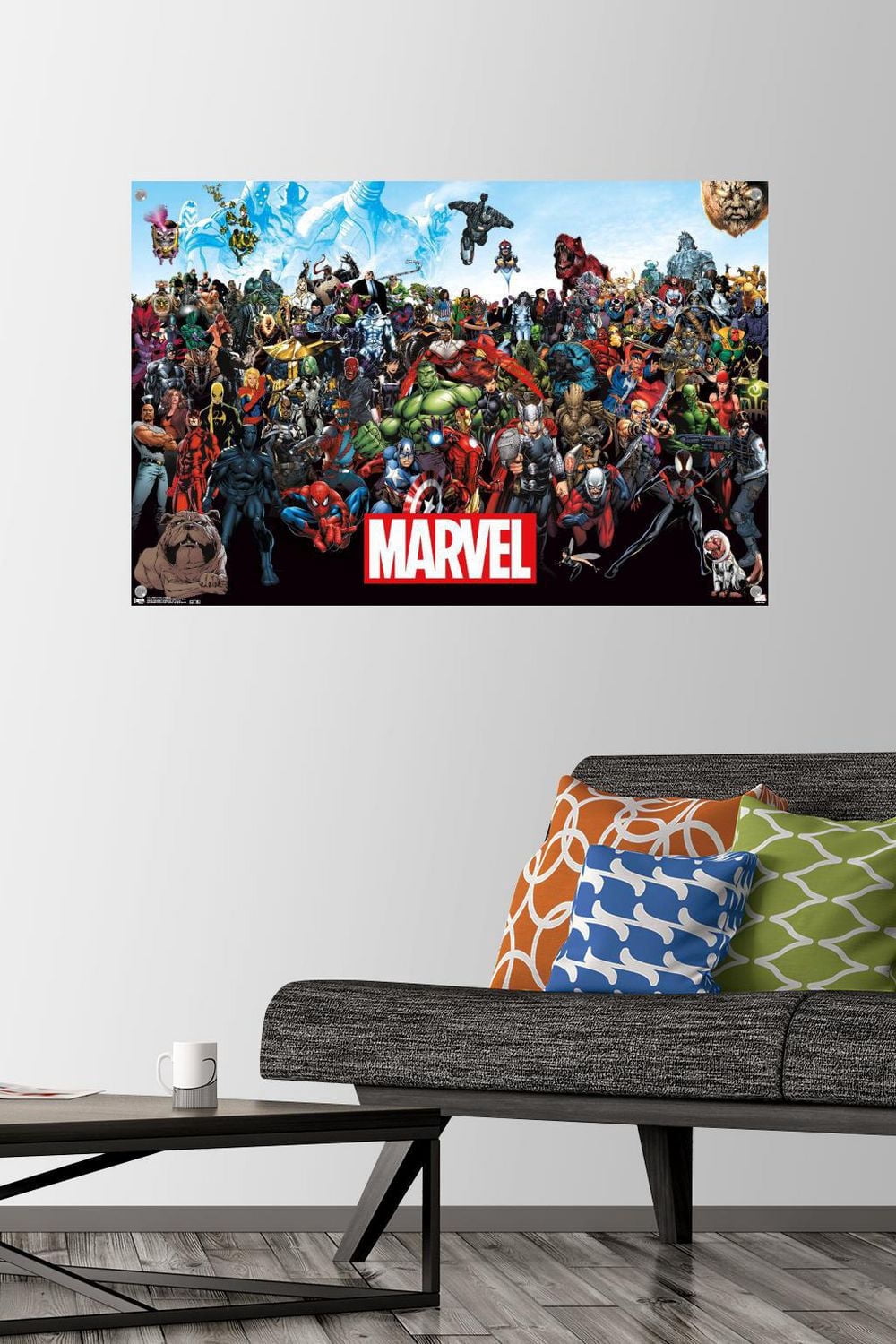Marvel Comics - Le Marvel S'Aligner 14.725" x 22.375" Affiche Murale avec Montures d'Affiche, par Trends International