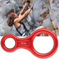thumbnail image 2 of Outdoor Rock Climbing Equipment 35KN Eight ring Speed Drop Device Climb Carabiner(red), 2 of 11