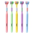 thumbnail image 3 of Three-Sided Soft Bristle Toothbrush - U-Shaped Multi-Angle Deep Cleaning Toothbrush for Adults & Kids - Improves Oral Health, Assorted Colors, 3 of 8