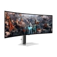 thumbnail image 4 of SAMSUNG 49 Pouces Odyssey Série G93SC OLED Moniteur de Jeu Incurvé, 240Hz, 0,03ms, Double QHD, Display HDR True Black 400, FreeSync Premium Pro, Support Réglable en Hauteur, LS49CG932SNXZA, 2023, 4 of 15