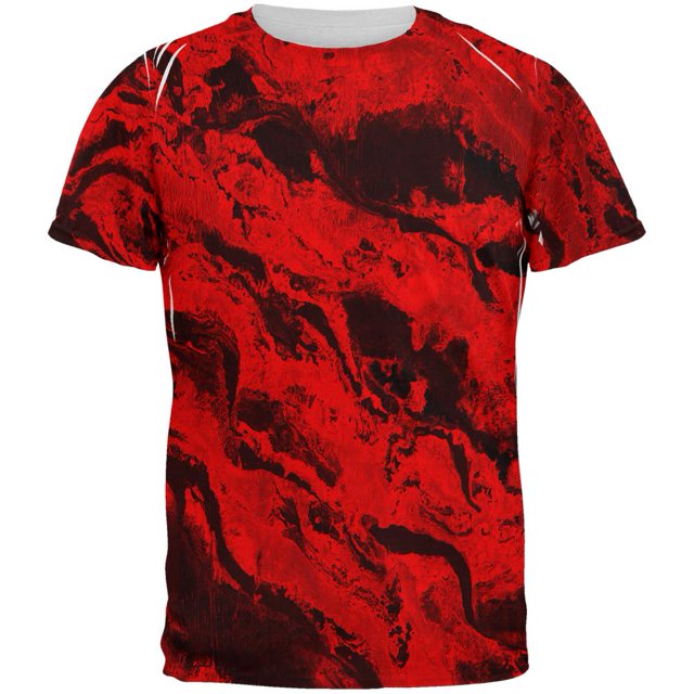 T-shirt pour Homme Halloween Gore Rivières de Sang Partout