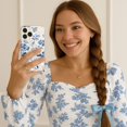 thumbnail image 2 of Caseco Mag-SafeiPhone 15 Blue Pattern Clear Case, 2 of 5