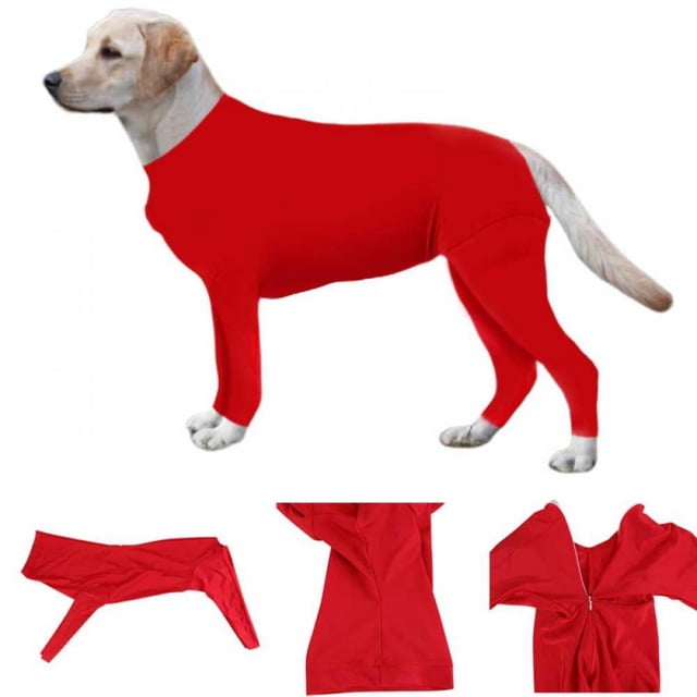 Combinaison de Récupération Post-Chirurgicale pour Chiens Manches Longues Combinaison pour Récupération Chirurgicale et Nettoyage des Poils d'Animaux