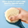 thumbnail image 3 of MesaSe Brosse de Douche Souple Réutilisable avec une Longue Poignée Exfoliante Masseur (Bleu Nordique), 3 of 4