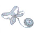 thumbnail image 2 of Pet Harness Leash Set, Polyester Cotton Adjustable Soft Pet Reflective Training Vest  For Training For Puppy Blue, 2 of 8