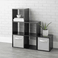 thumbnail image 1 of Mainstays 3-2-1 Cube Storage Organizer, Espresso, 1 of 6