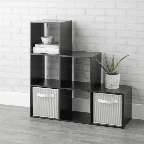 Mainstays 3-2-1 Cube Storage Organizer, Espresso