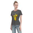 thumbnail image 4 of T-Shirt Basique à Manches Courtes pour Femmes Pikachu, 4 of 6