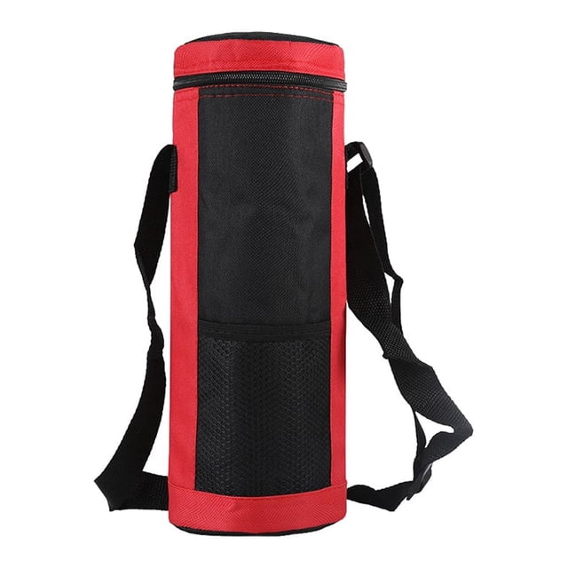 Sac Glacière pour Bouteille d'Eau Portable, Pochette Imperméable, Grande Capacité, Multiusage, Sacs Isothermes Rafraîchissants, Escalade, Rouge