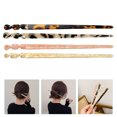 thumbnail image 4 of 4Pcs Tortoise Shell Long Hair Sticks Acetate Hair Pin Women Hair Styling Tools, 4 of 8