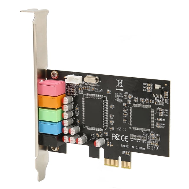 Carte Son PCIE 5.1, Matériel PCB Cartes Son Internes Support Enregistrement de Lecture pour Ordinateur