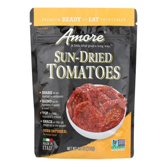 Amore Tomates Séchées au Soleil, Caisse de 10 X 4,4 Oz