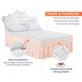 thumbnail image 3 of SGI Bedding 9 Inch Wrap Around Bed Skirt | Microfiber Bed Skirt | Fade Resistant, Wrinkle Free, Anti-static, Decorative, Extra Storage Space, Clutter-Free | Twin, Peach, 3 of 6